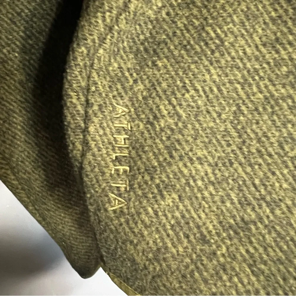 Athleta‎ Stroll Fleece Full Zip Green Heathered Utility Jacket - Picture 11 of 11